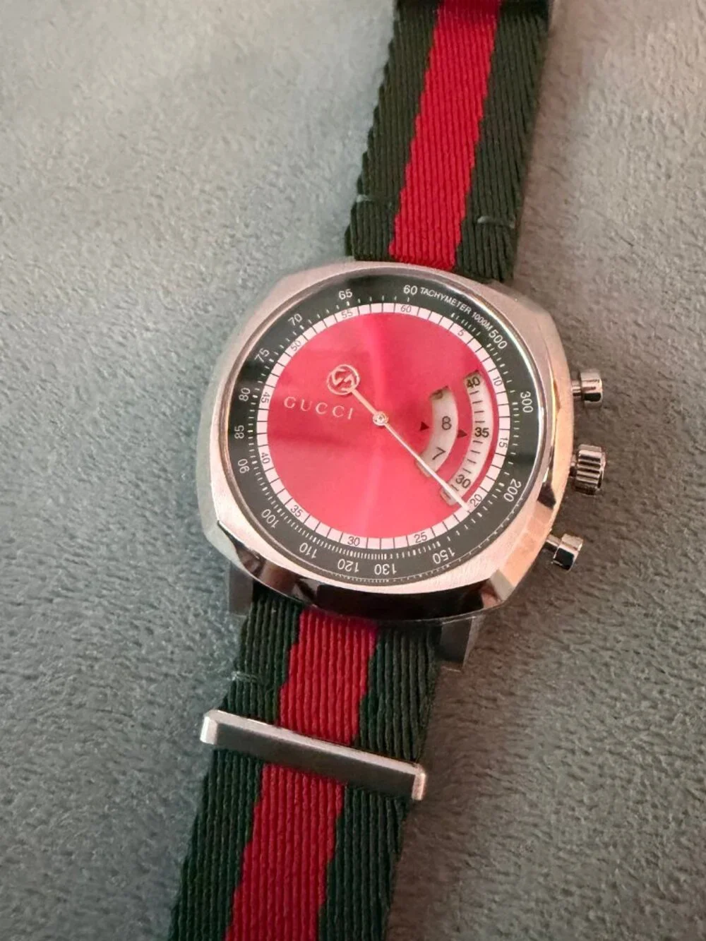 Gucci - YA157304 - Quartz Men's Grip Chronograph Nylon Strap Watch